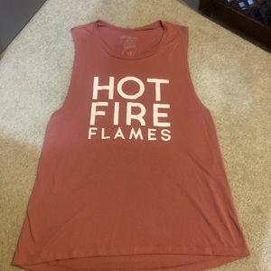Whitney Simmons Hot Fire Flames tank top